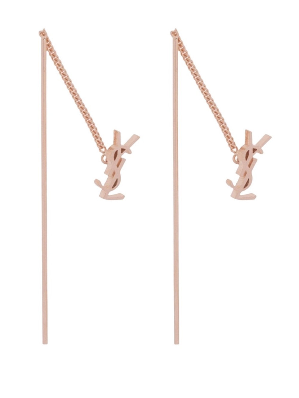 Saint Laurent Opyum YSL Threader Earrings in metal